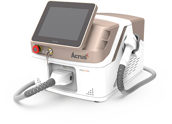 Equipamento Ácrus HTM para depilação a laser