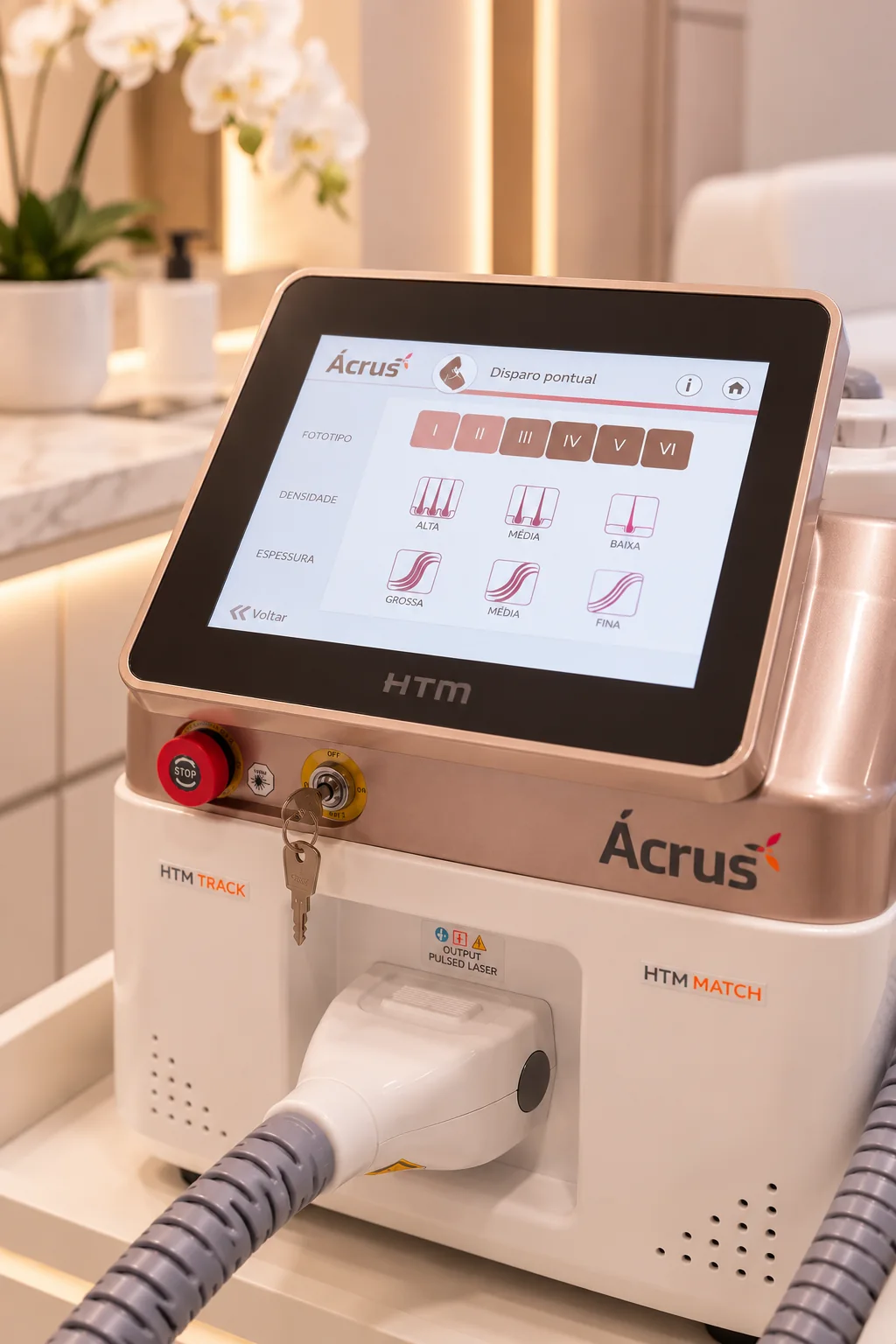 Equipamento Ácrus HTM na Clínica Marina Zendron em Brusque